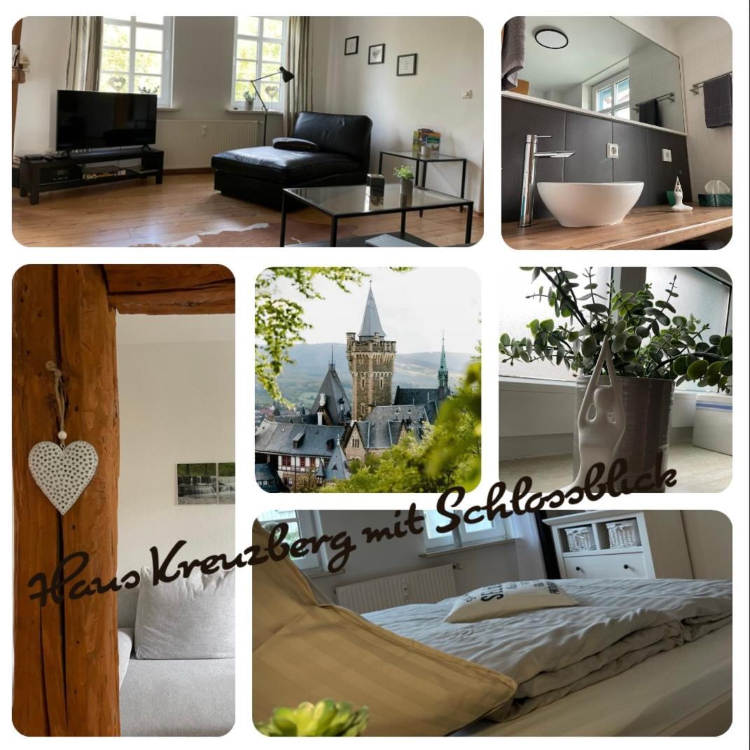 Apartamento Haus Kreuzberg Mit Schlossblick Wernigerode Exterior foto
